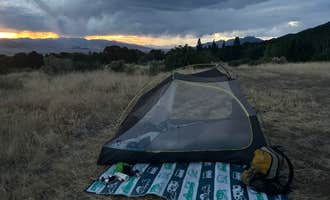 Camping near Russell Lake Wildlife Refuge: Cotton Creek Trailhead, Crestone, Colorado