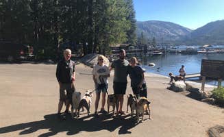 Allison's photo of camping with pets at Pinecrest Campground near Stanislaus National Forest