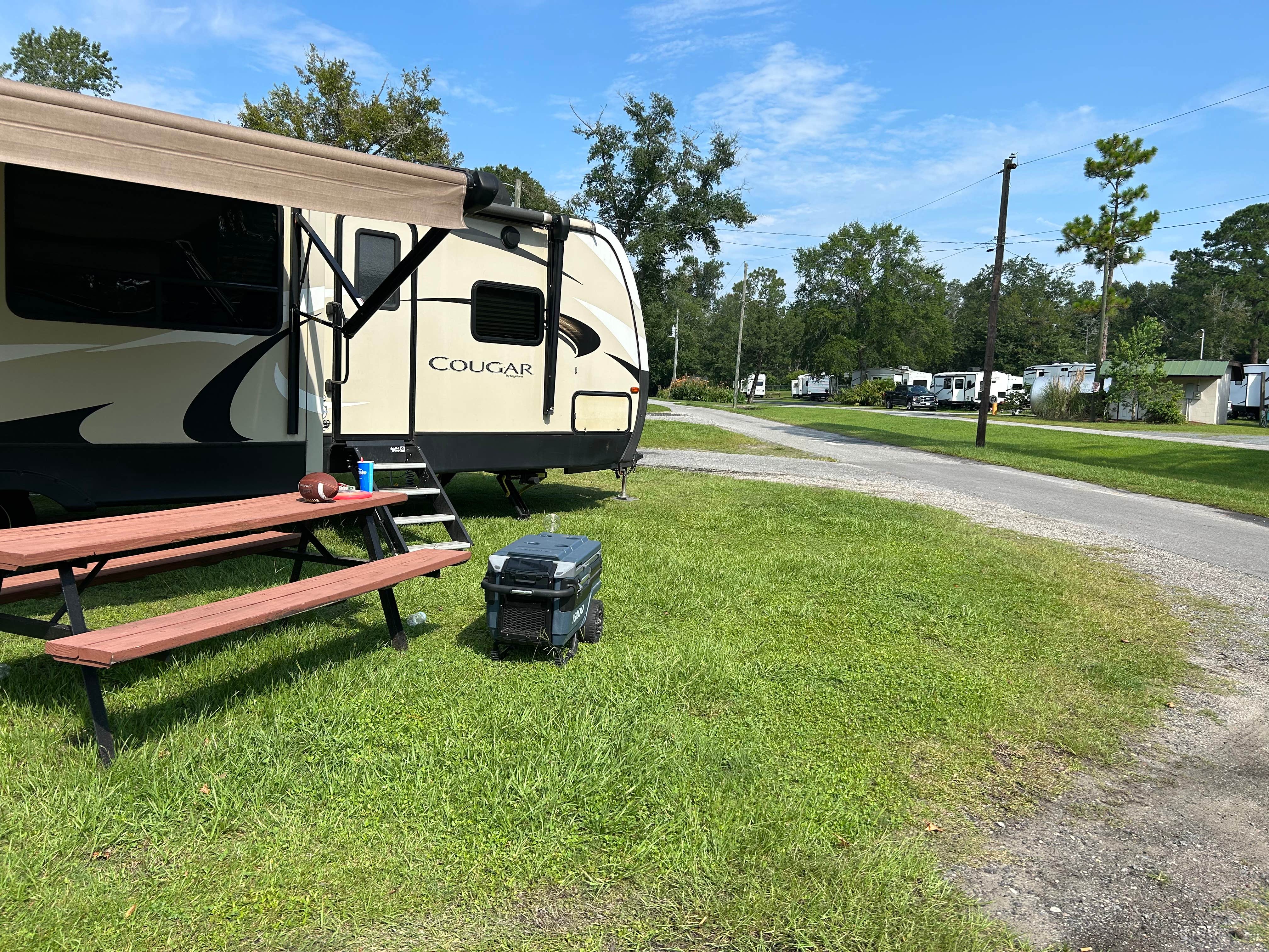 Ashley W.'s photo of rv camping at Southern Retreat RV Park near Woodbine, GA