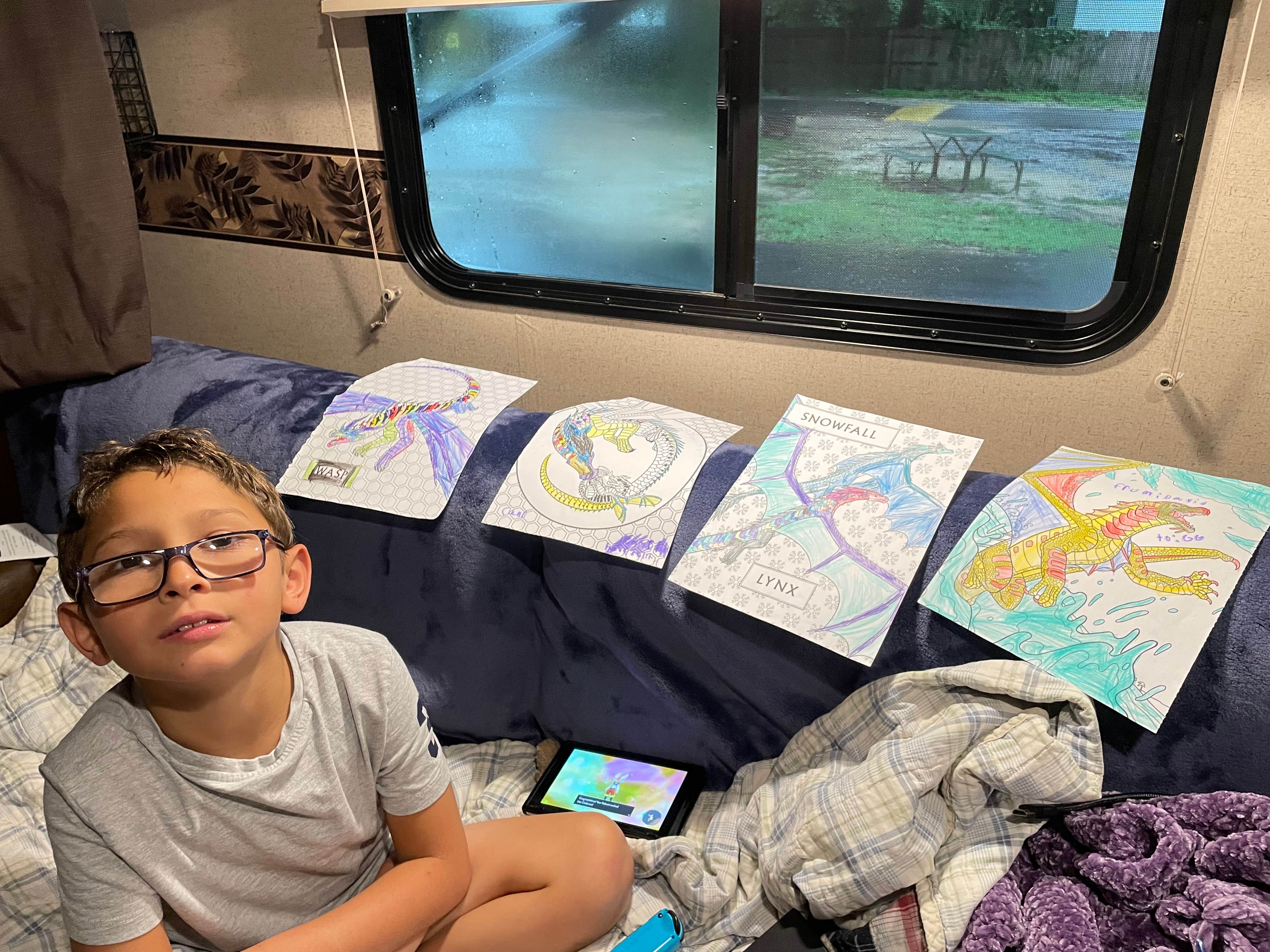 Gretchen's photo of glamping accommodations at Gulf Shores-Pensacola West KOA near Fairhope, AL