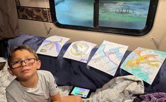 Gretchen's photo of glamping accommodations at Gulf Shores-Pensacola West KOA in Alabama