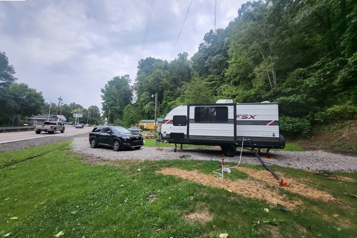 Camper-submitted photo at Hilltop Sunrise - Half acre RV Site with full hookups near Logan, WV