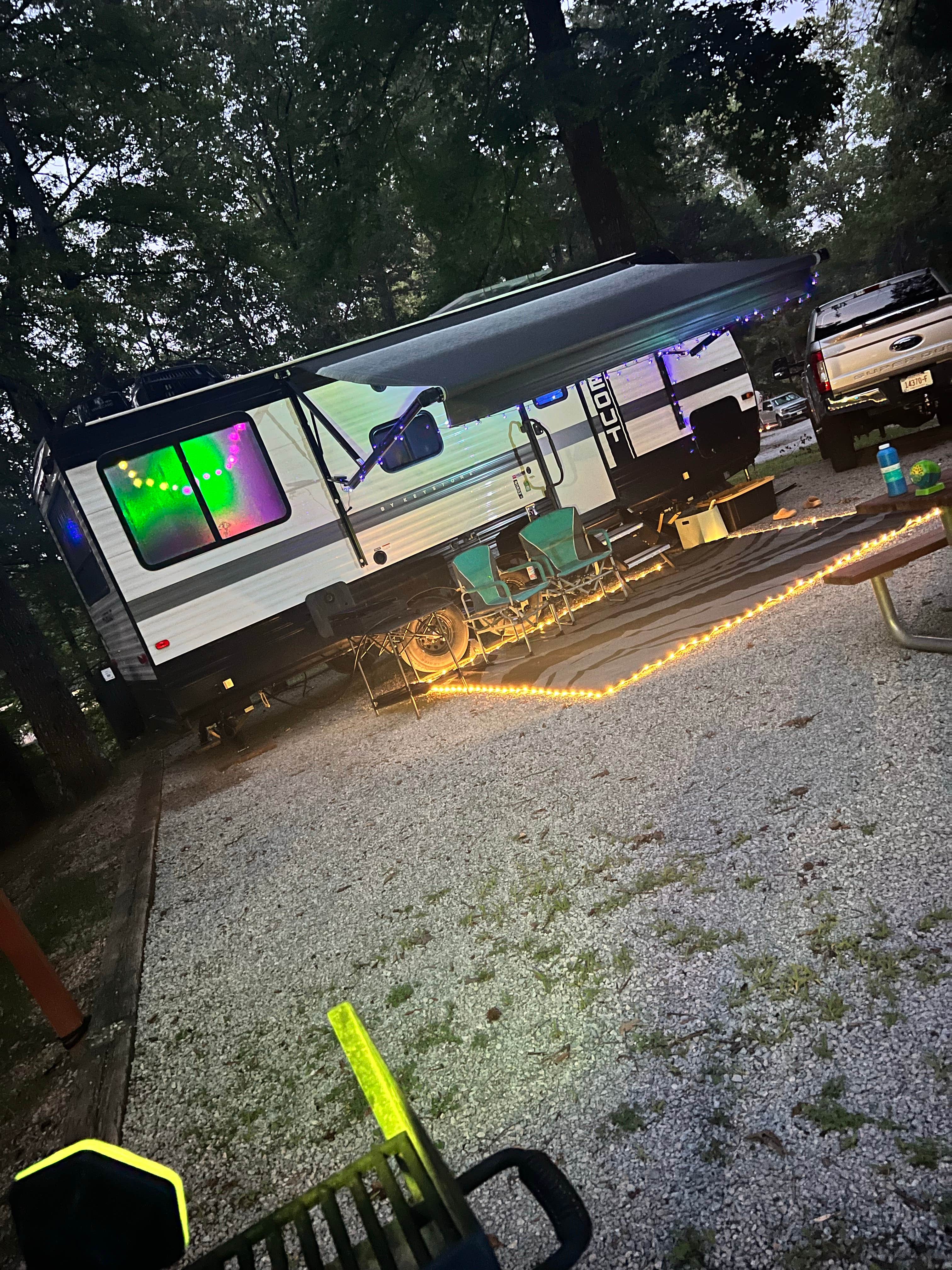 Nikki R.'s photo of rv camping at Cub Lake Campground #1 — Natchez Trace State Park near Wildersville, TN