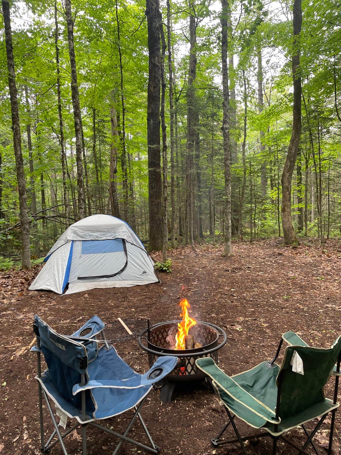 Marcy H.'s photo of tent camping at Cardigan Skyline Camps near Quechee, VT