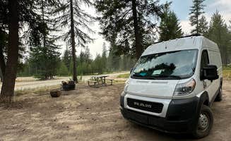 Tee C.'s photo of rv camping at Sheldon Mountain Trailhead Camp near Rexford, MT