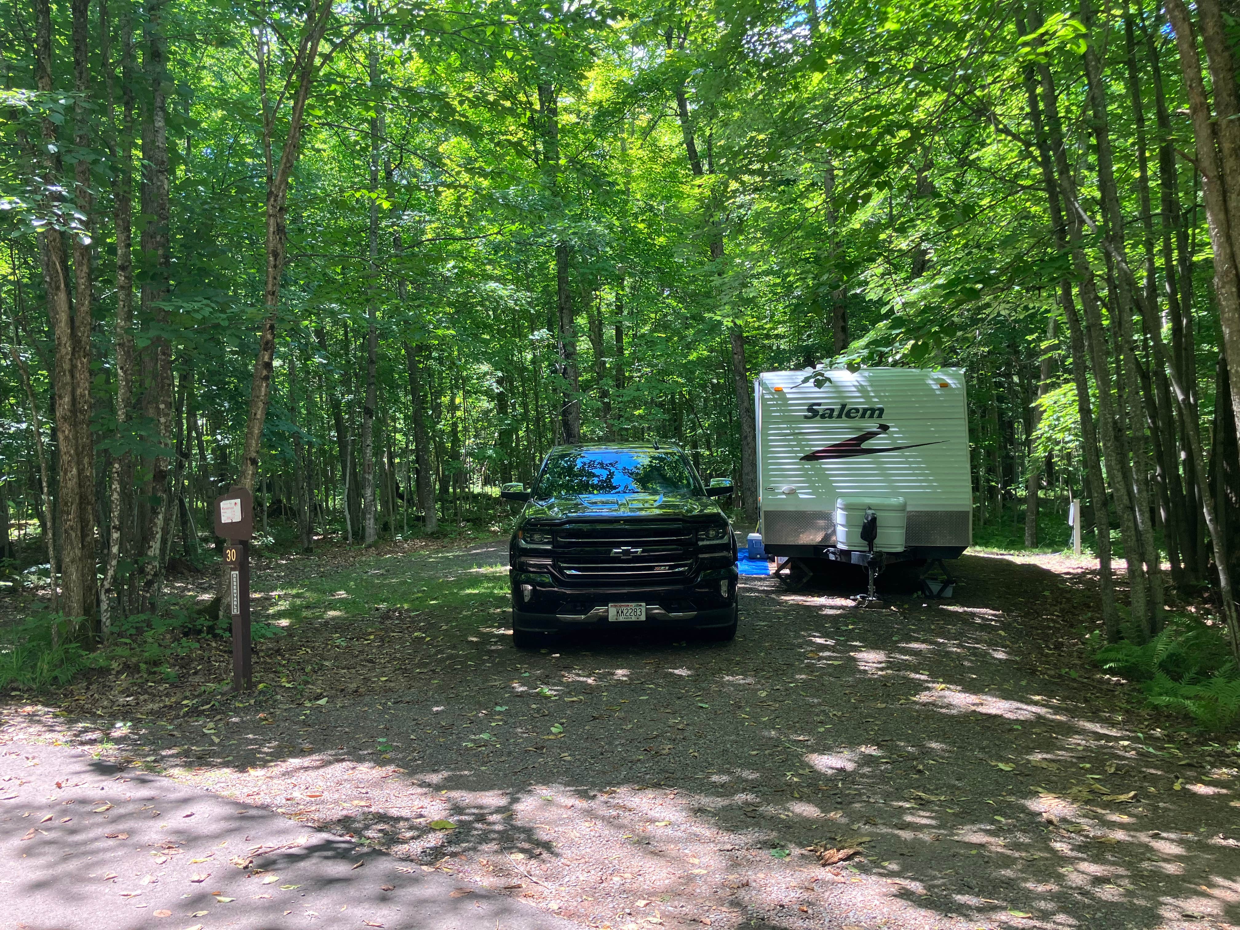 Roger W.'s photo of rv camping at Namekagon Lake Campground near Marengo, WI