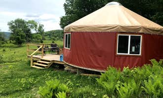 Camping near Lake Champagne RV Resort: Howling Wolf Farmstay, Randolph, Vermont