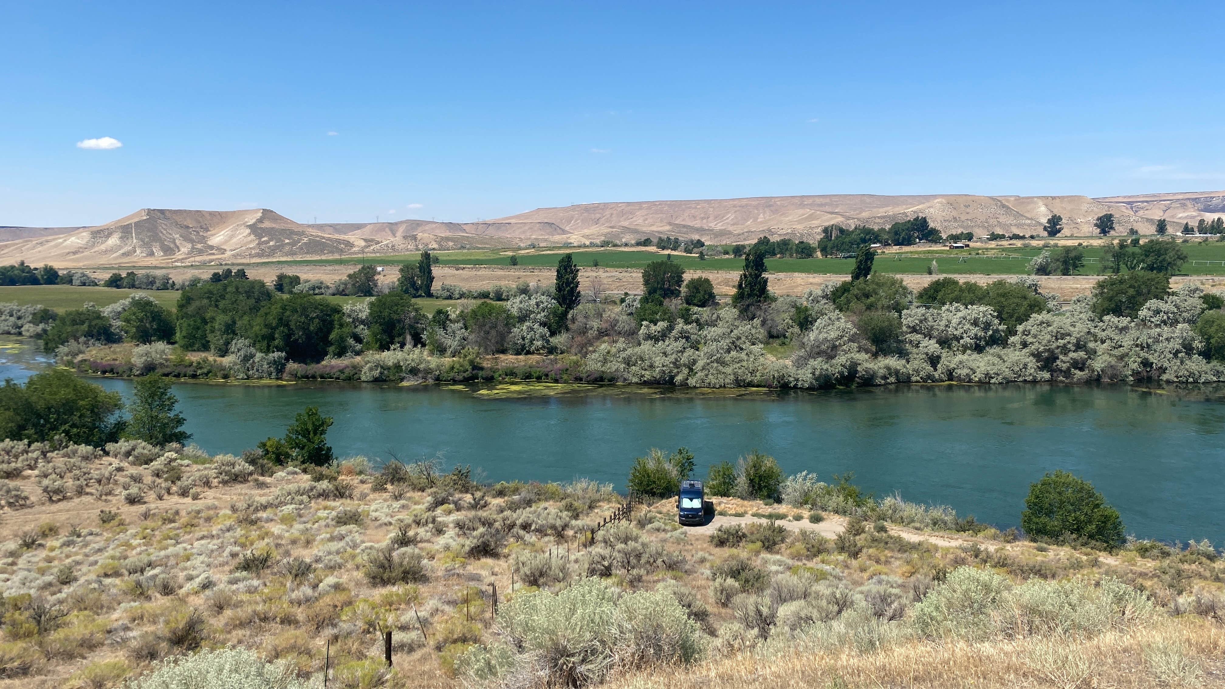 Jeremiah J.'s photo of a dispersed camping area at Frank C Jones King Hill Area near Jerome, ID