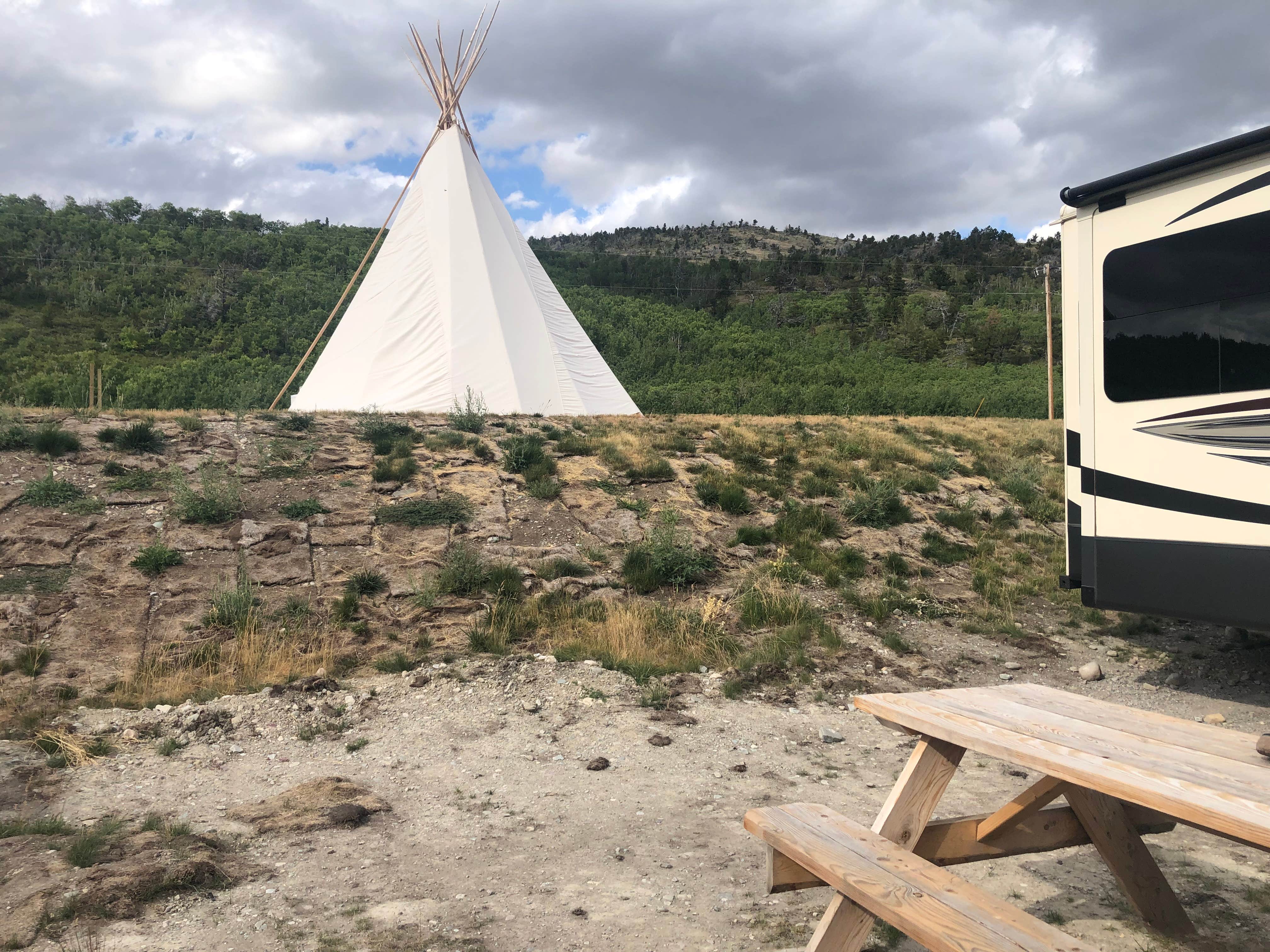 Lee H.'s photo at Glacier Grizzly Resort- RV, Tent Site & TIPI - PERMANENTLY CLOSED near Heart Butte, MT