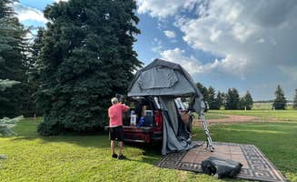 leanne G.'s photo of tent camping at Twin Butte Campground in North Dakota