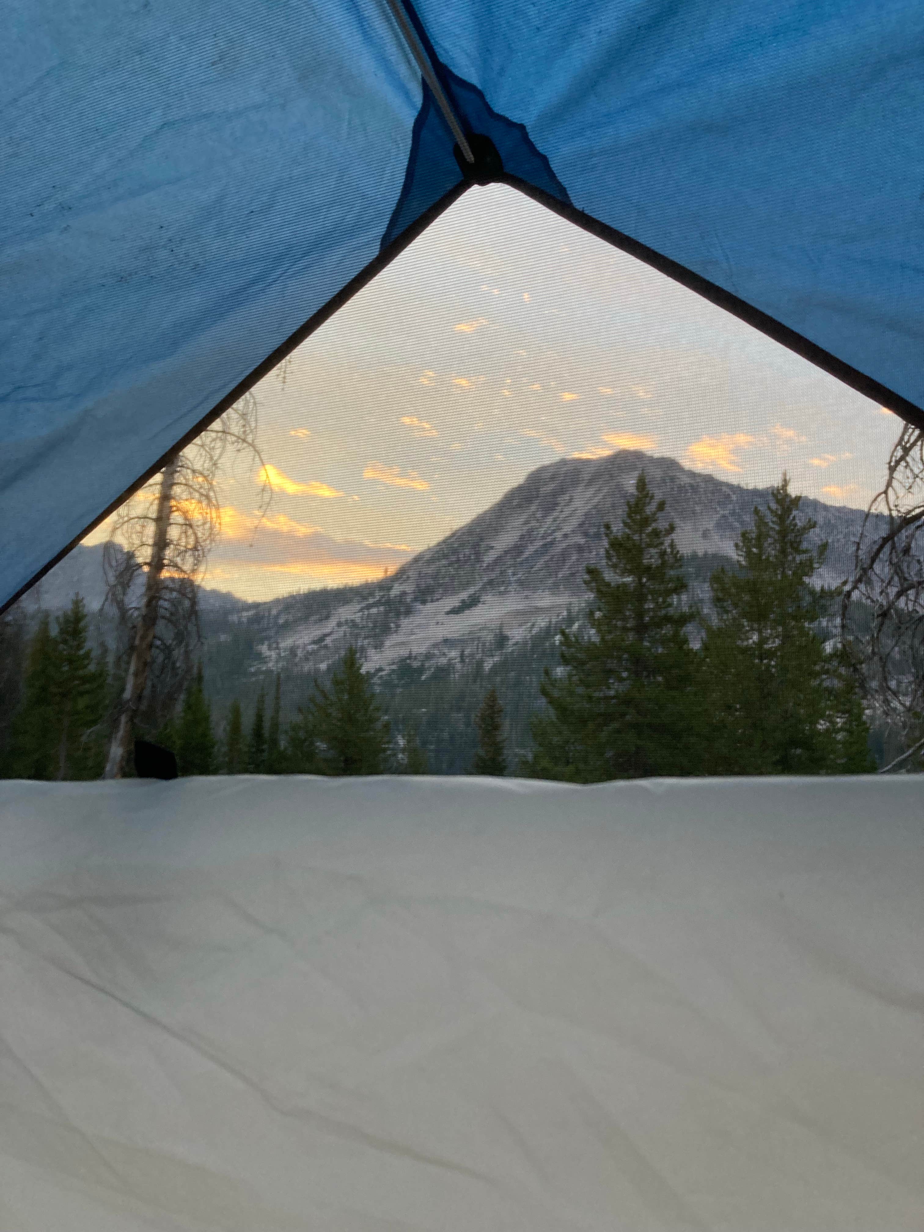 Molly Y.'s photo of tent camping at Toxaway Lake Primitive Campsite near Stanley, ID