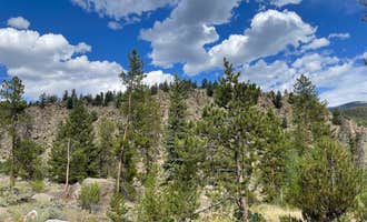 Camping near Twin Lakes Overlook Dispersed Camping: Granite Rock Camp, Granite, Colorado