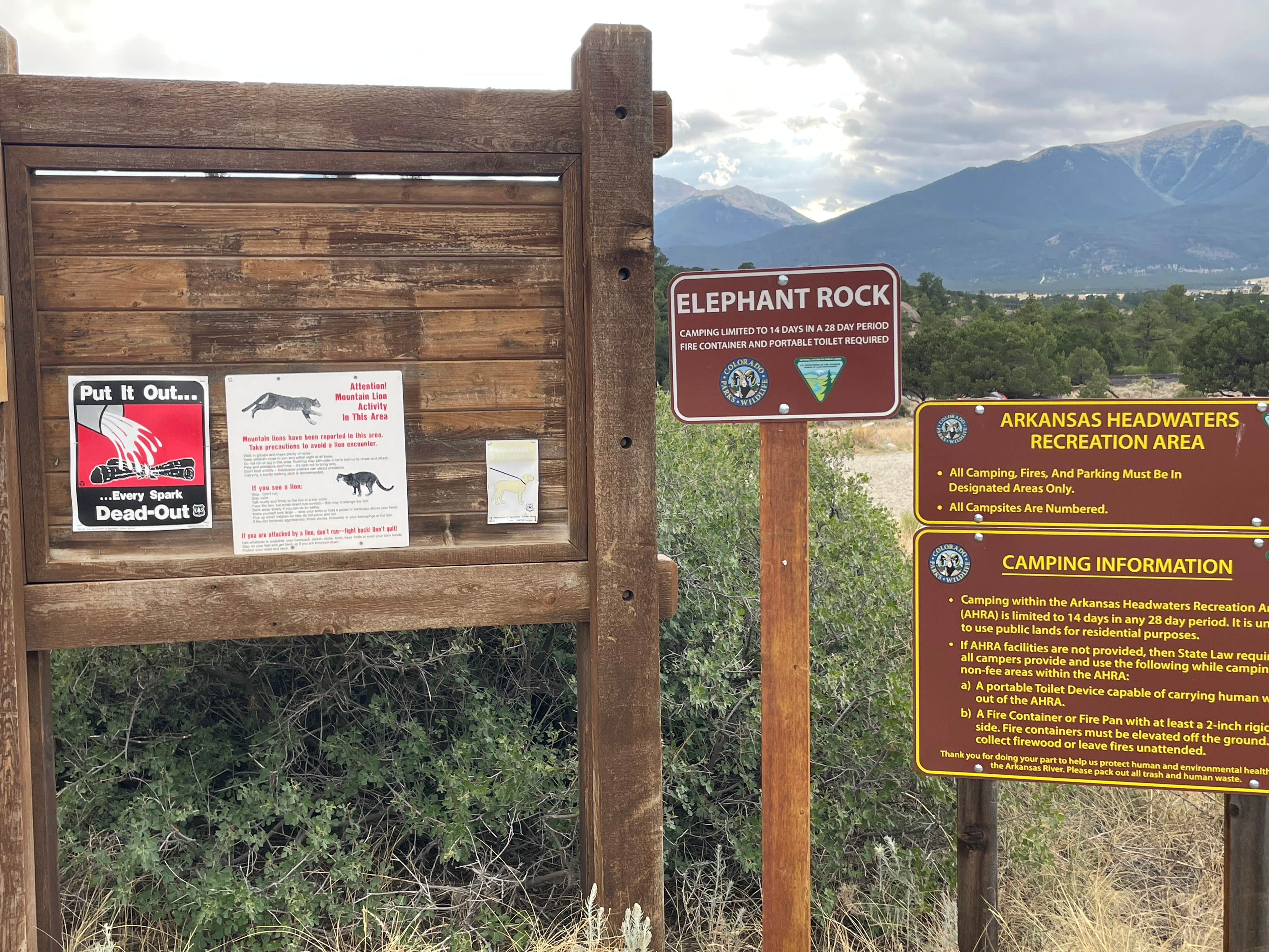 Chris P.'s photo of camping with pets at Elephant Rock Campground near Buena Vista, CO