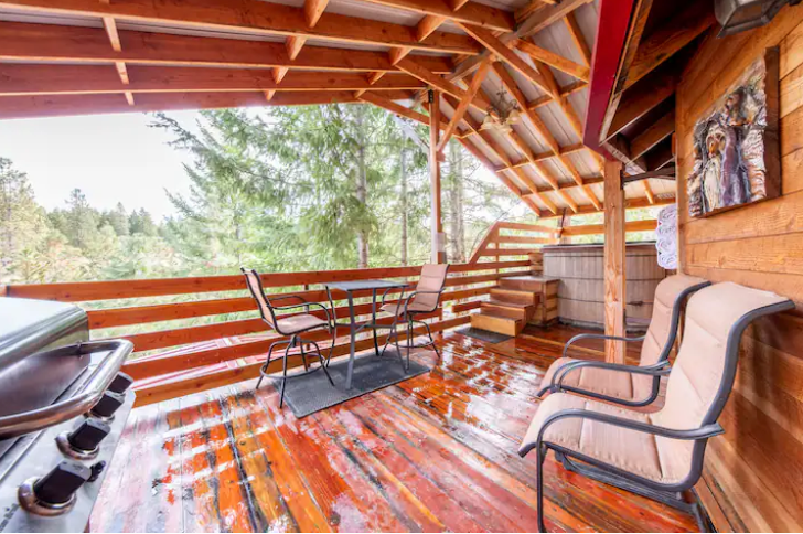 Camper-submitted photo at Yurt at Rivendell Romance in the Forest near Wishram, WA