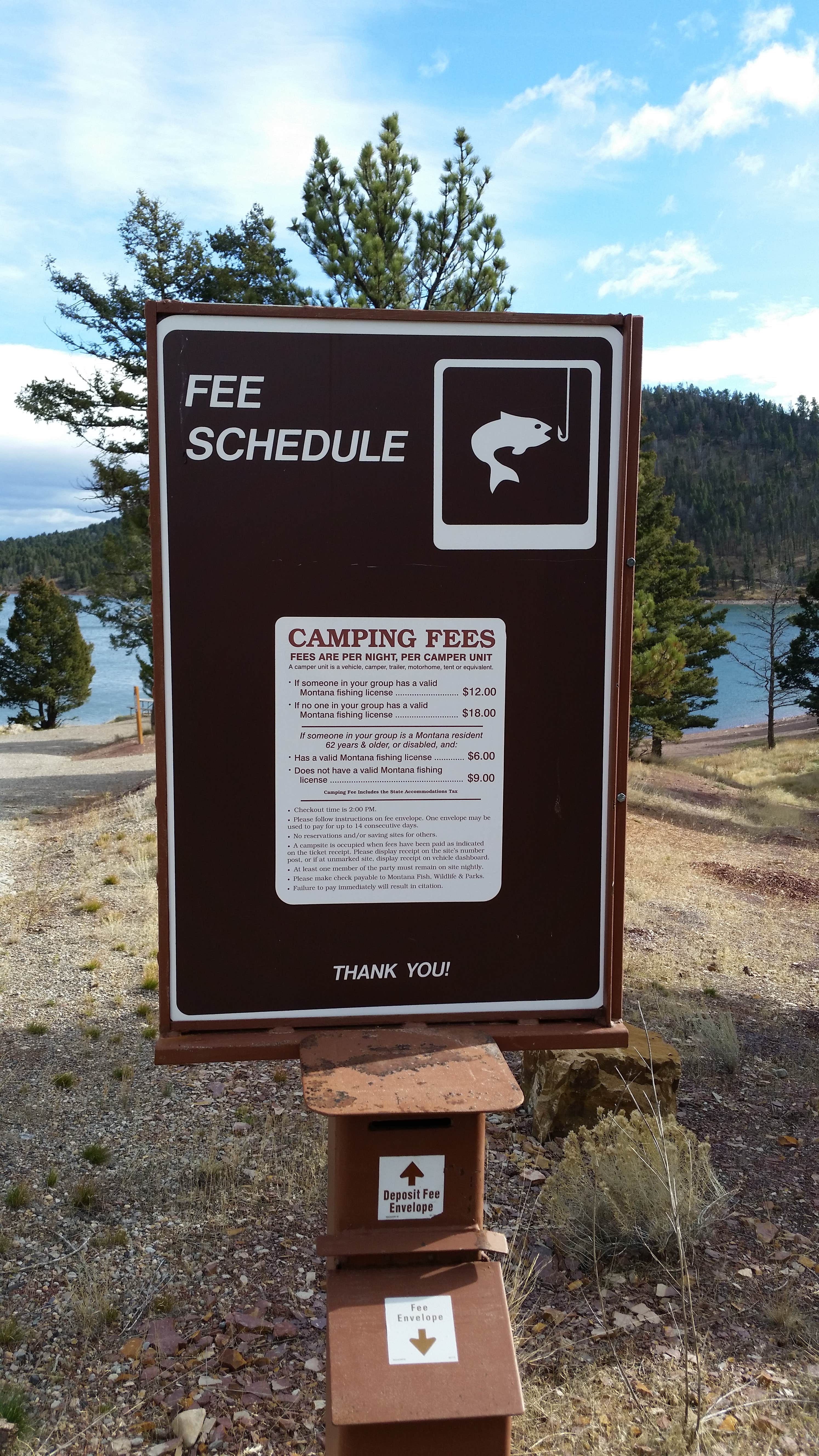 Camper-submitted photo at Newlan Creek Reservoir near White Sulphur Springs, MT