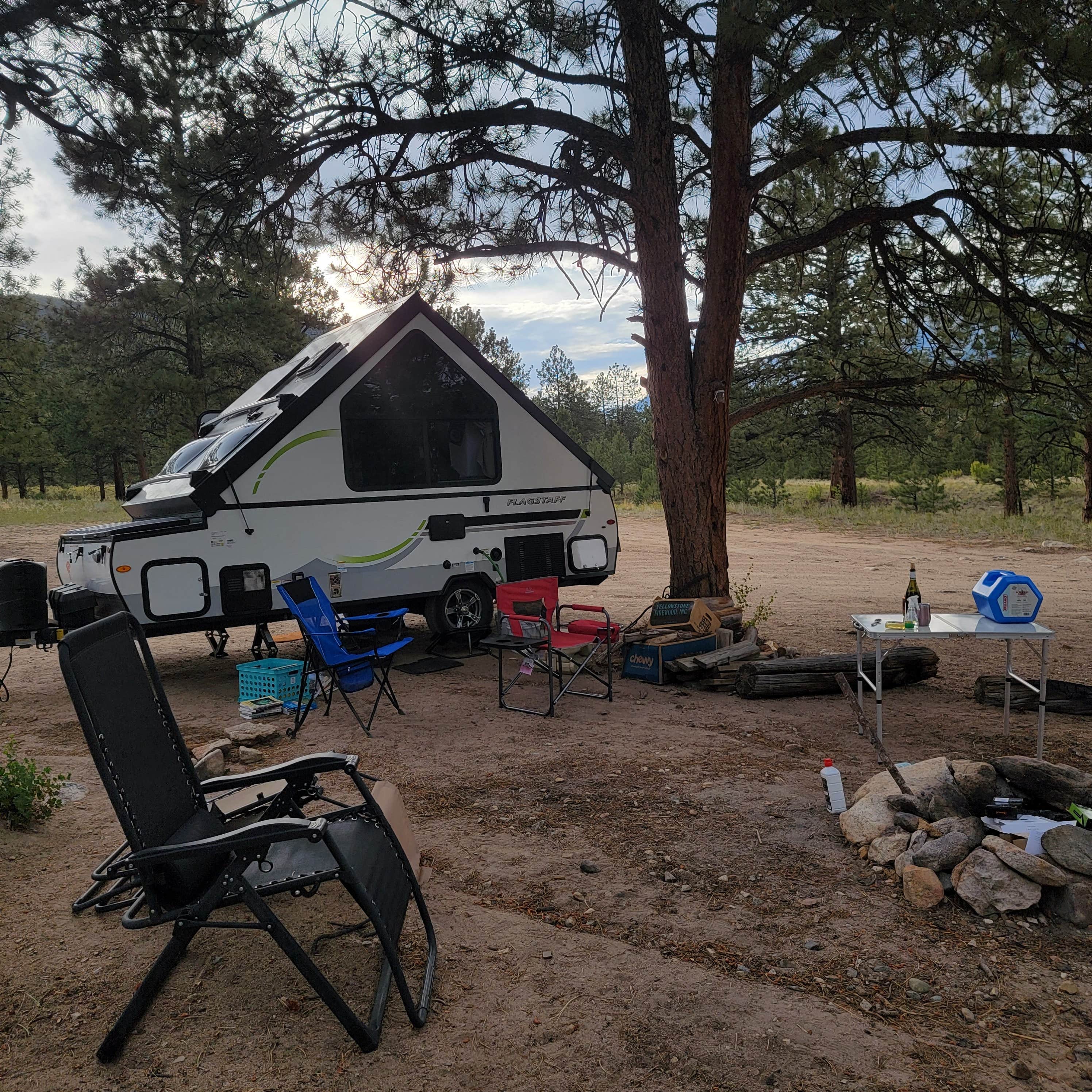 Karen D.'s photo of a dispersed camping area at Raspberry Gulch Dispersed Site near Monarch, CO