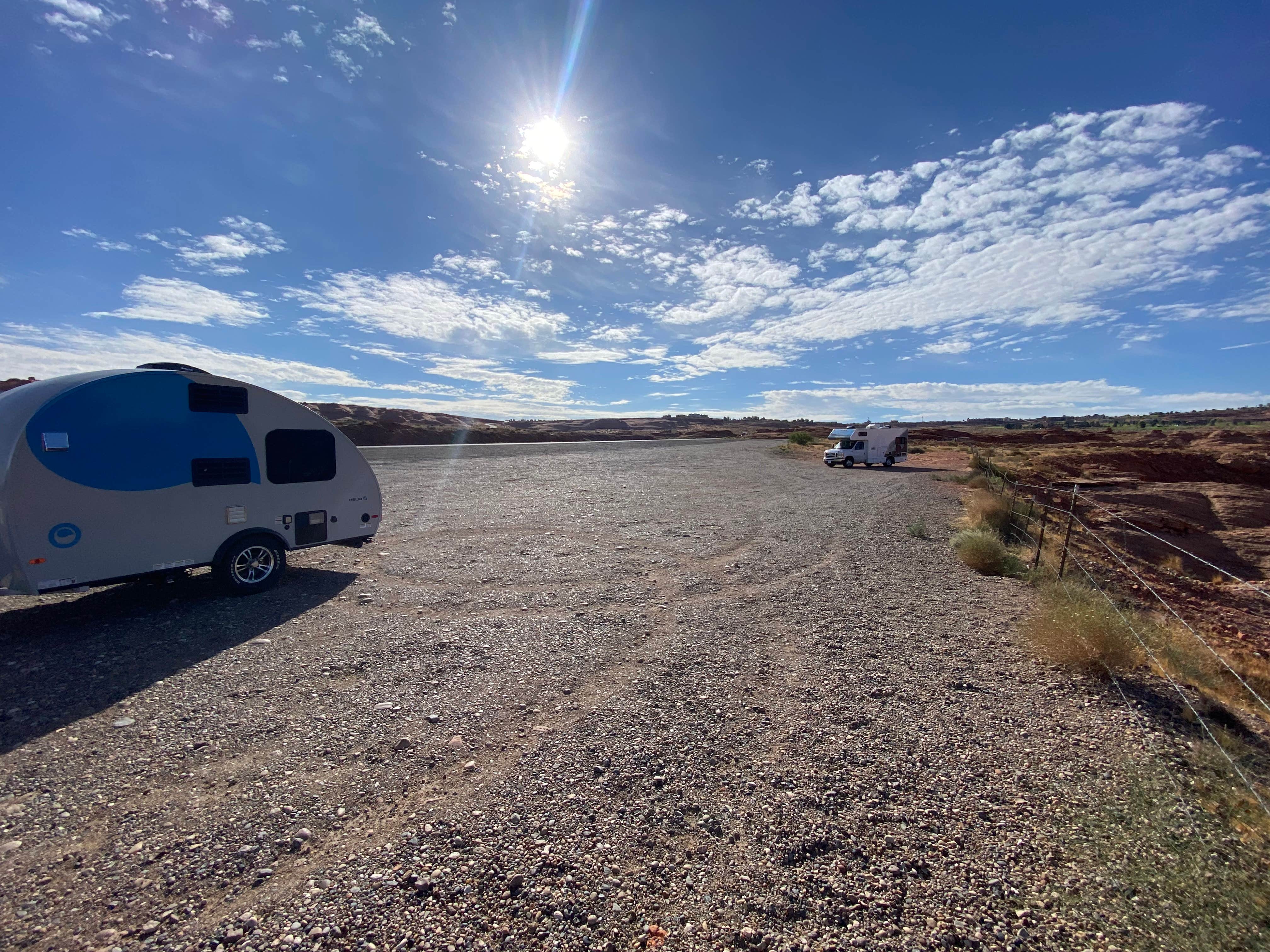 Katrina C.'s photo of a dispersed camping area at Glen Canyon Dam Bridge Outlook near Page, AZ