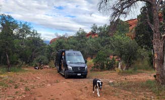 Sue B.'s photo of camping with pets at Red Canyon Park near Guffey, CO