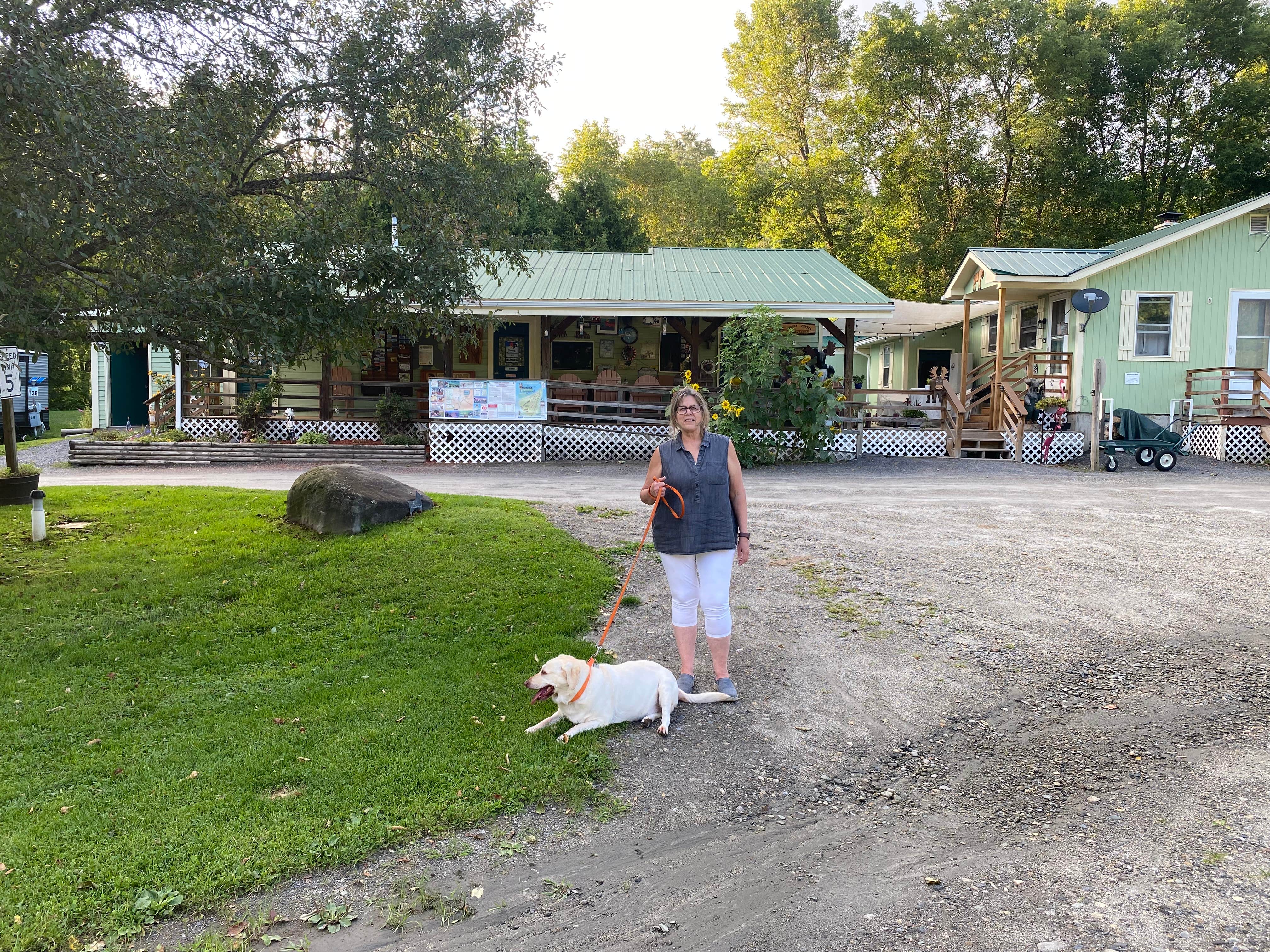 Jeff's photo of camping with pets at Moose River Campground near Monroe, NH
