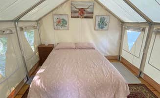 Joy O.'s photo of glamping accommodations at The Loon's Nest near North Turner, ME