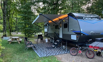 Camping near Hanmer's Riverside Resort: Mountain Valley Lodge & Campground , Thompsonville, Michigan
