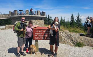 Katrin M.'s photo of camping with pets at Mount Mitchell State Park Campground near Old Fort, NC
