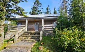 Katrin M.'s photo of glamping accommodations at Mount Mitchell State Park Campground near Asheville, NC