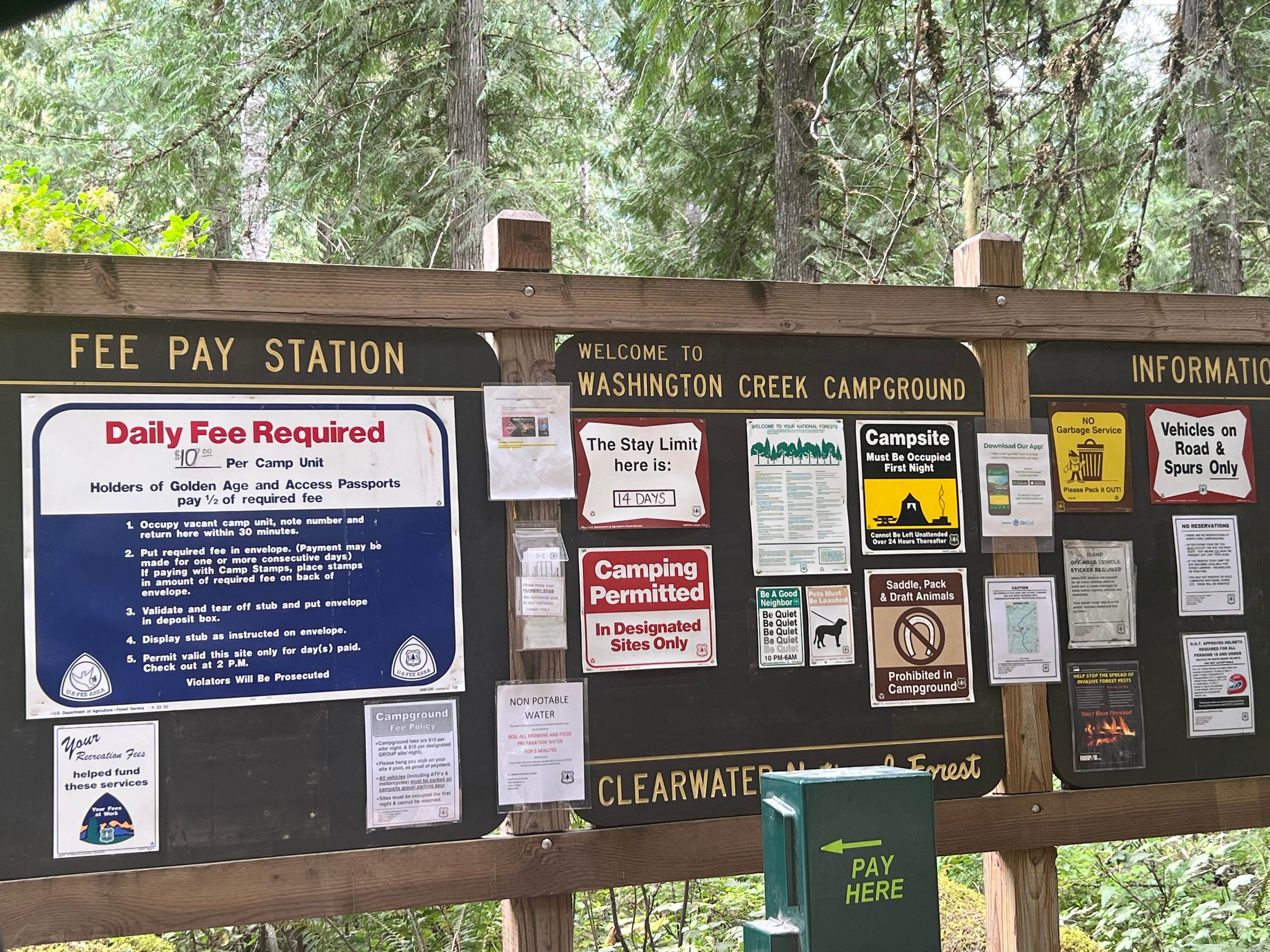 Camper-submitted photo at Washington Creek Campground near Nez Perce-Clearwater National Forests