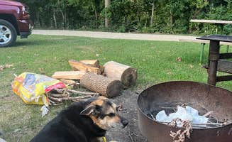 Hilary B.'s photo of camping with pets at Turtle Creek County Park near Waterloo, IA