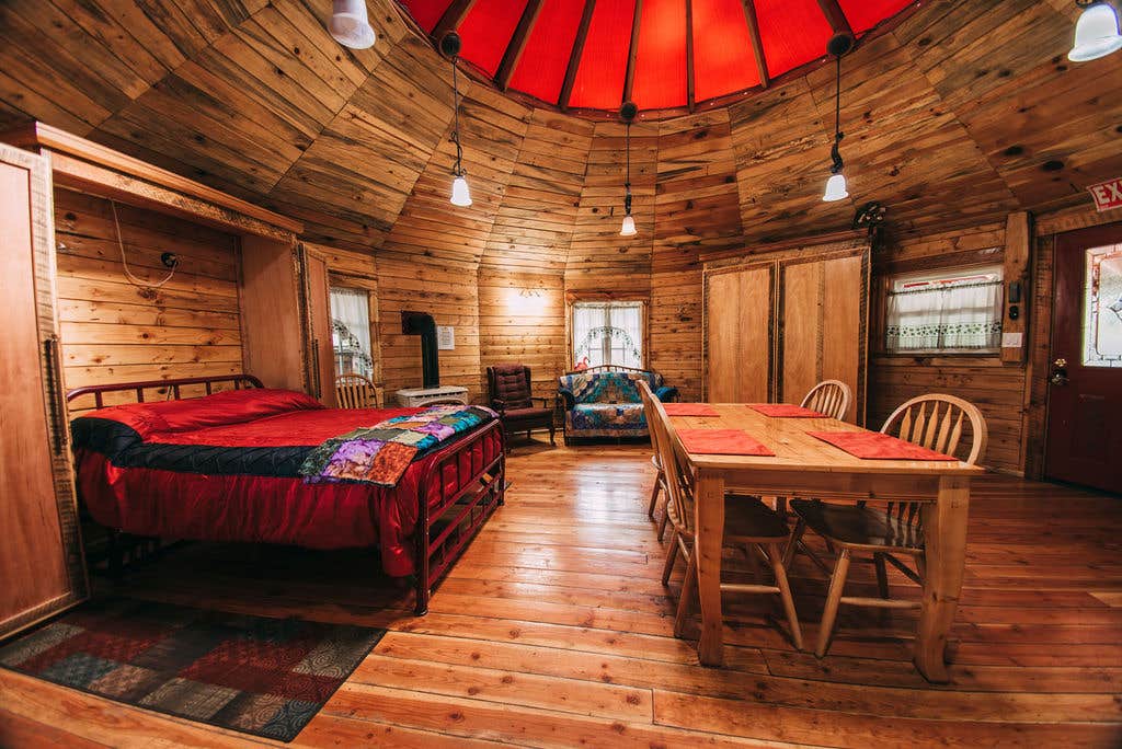 Roy C.'s photo of a cabin at Yurt at Rivendell Romance in the Forest near Wishram, WA