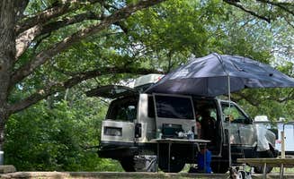 Betsy T.'s photo of camping with pets at Pershing State Park Campground near Laclede, MO