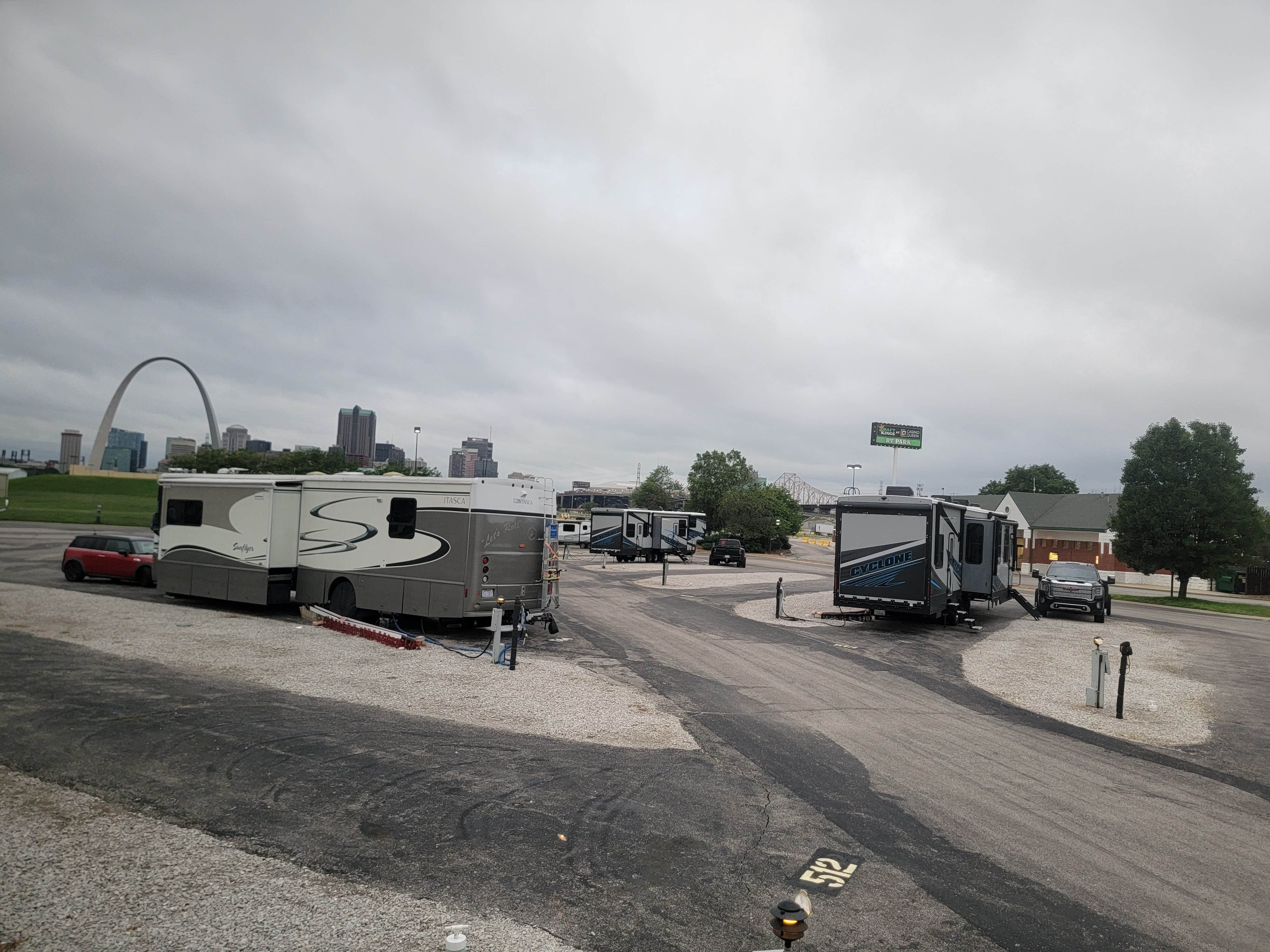 Camper-submitted photo at Draft Kings at Casino Queen RV Park near Normandy, MO