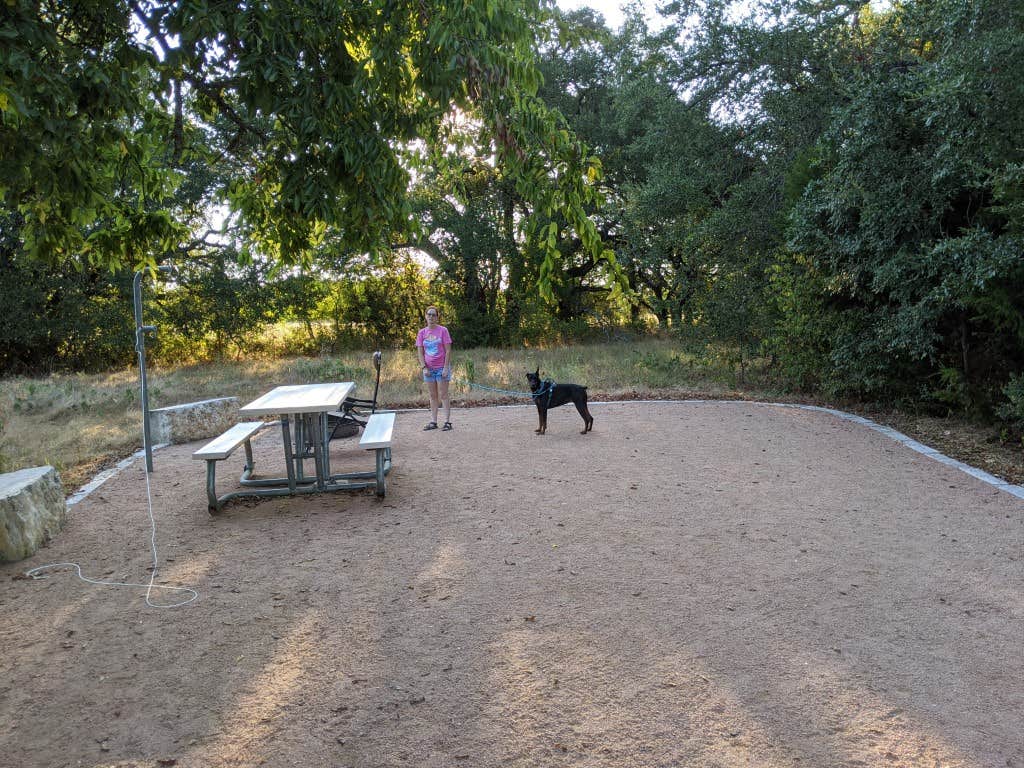 Charles &.'s photo of camping with pets at Mother Neff State Park Campground near Killeen, TX