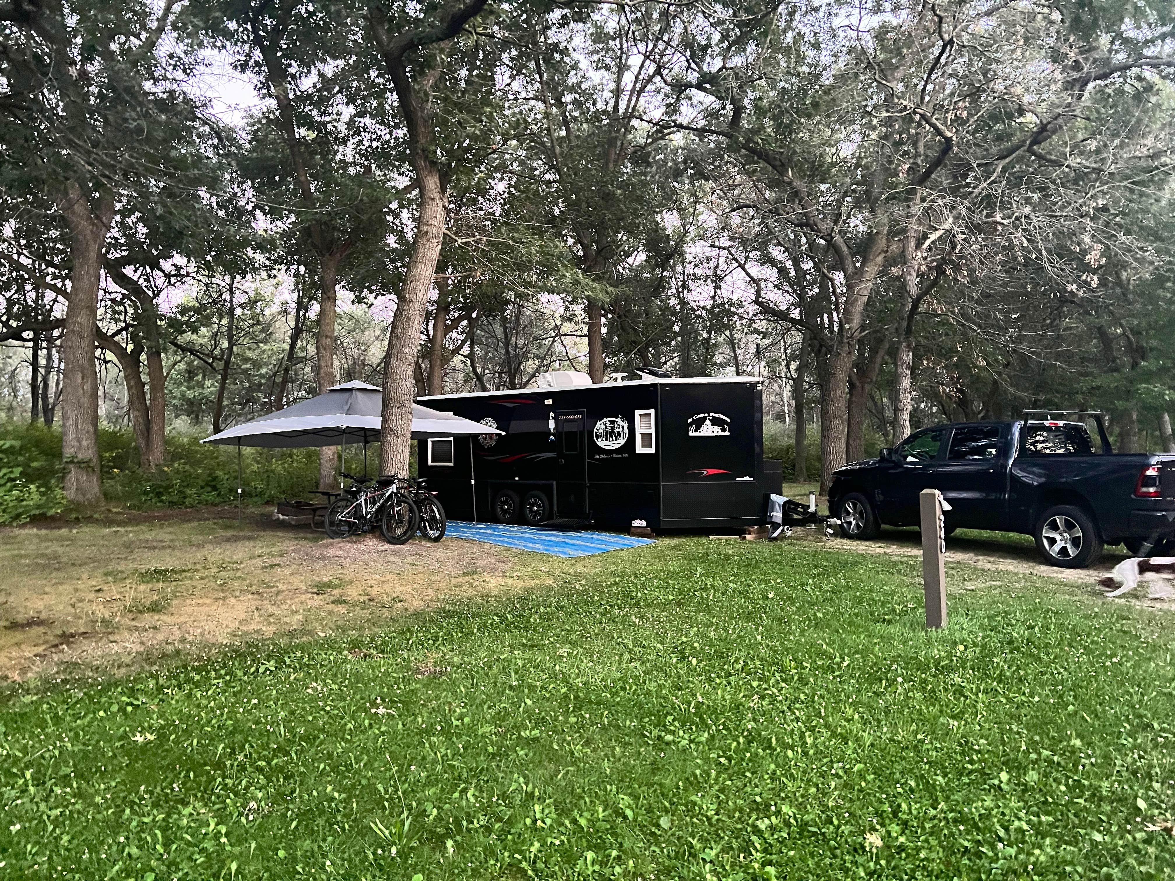Shane D.'s photo of camping with pets at Adeline Jay-Geo Karis Illinois Beach State Park near Twin Lakes, WI