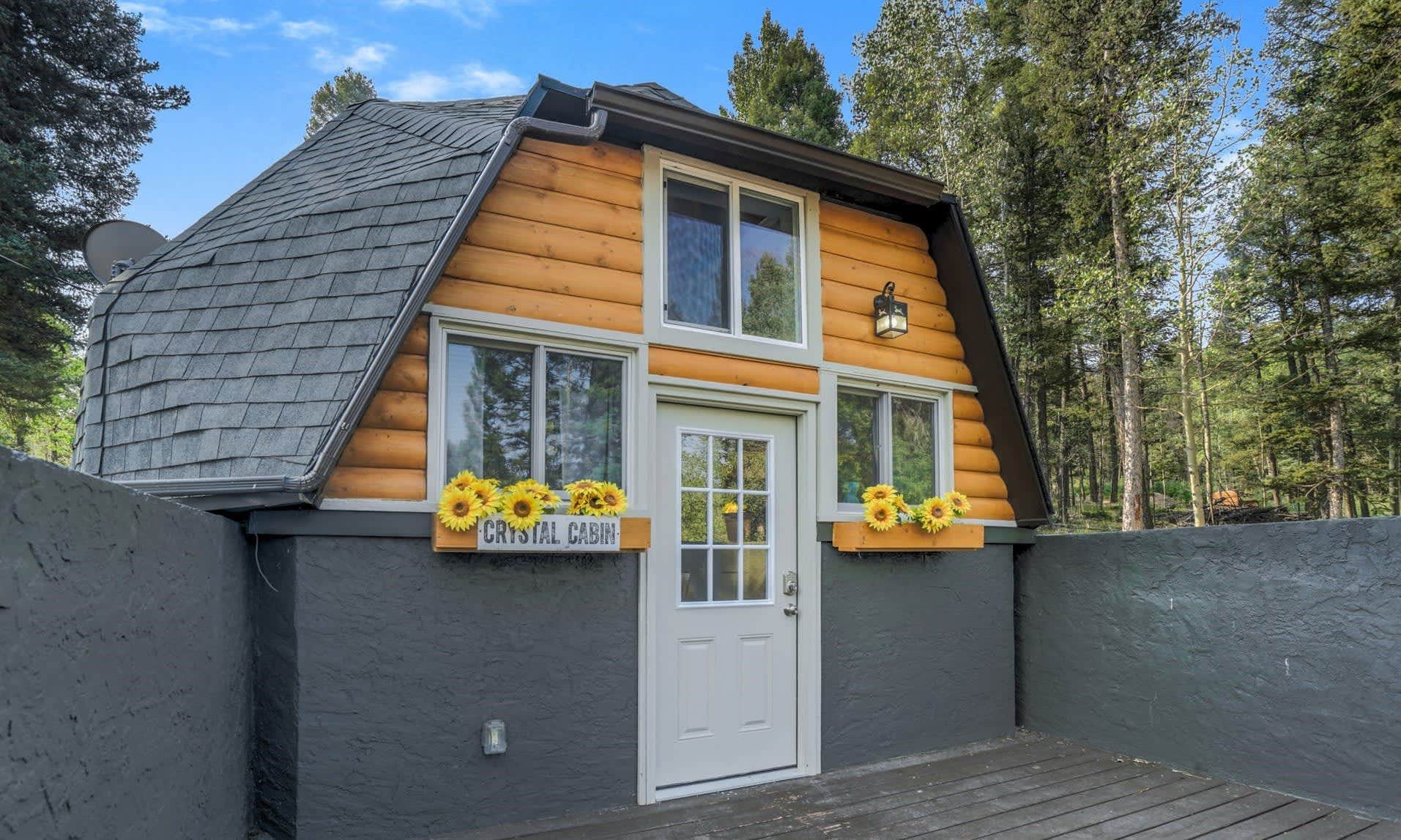 The Dyrt's photo of a cabin at Mountain Views Cabin___Romantic Getaway___Wine Grotto near Lake George, CO