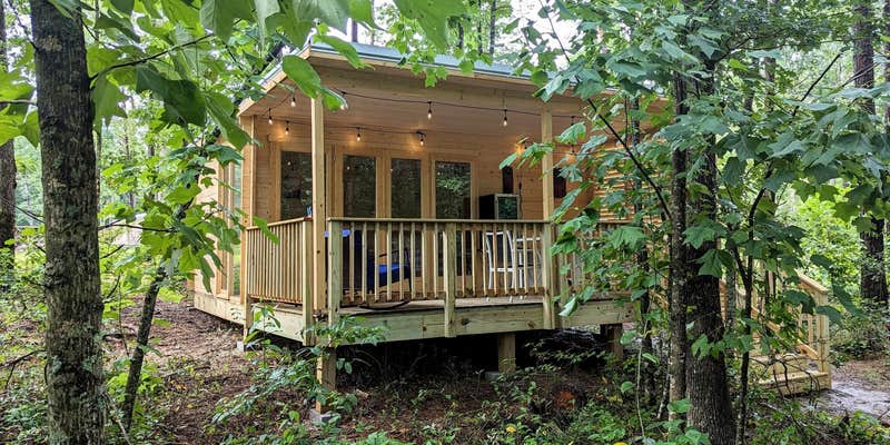 Camper submitted image from Scandinavian Cabin at Getaway on Ranger Creek