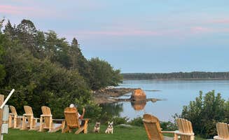 Sarah A.'s photo of camping with pets at Acadia Seashore Camping and Cabins near Machias, ME