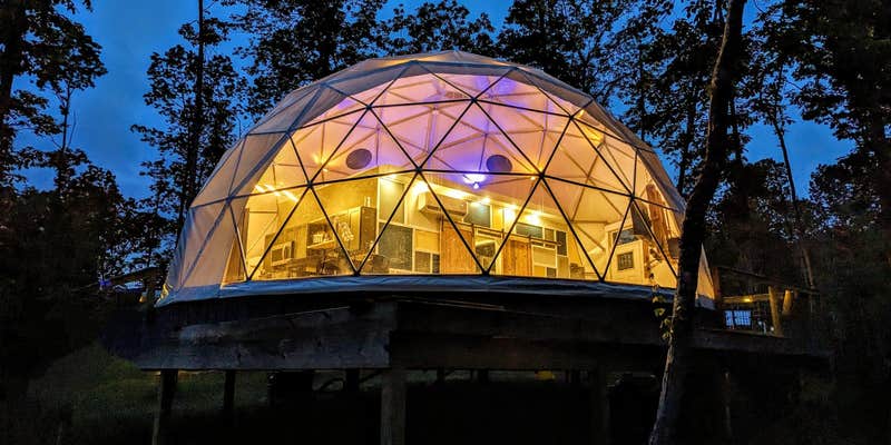 Camper submitted image from Glamping Dome at Getaway on Ranger Creek