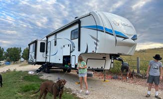 Stephanie H.'s photo of camping with pets at 7th Ranch RV Park near Fort Smith, MT