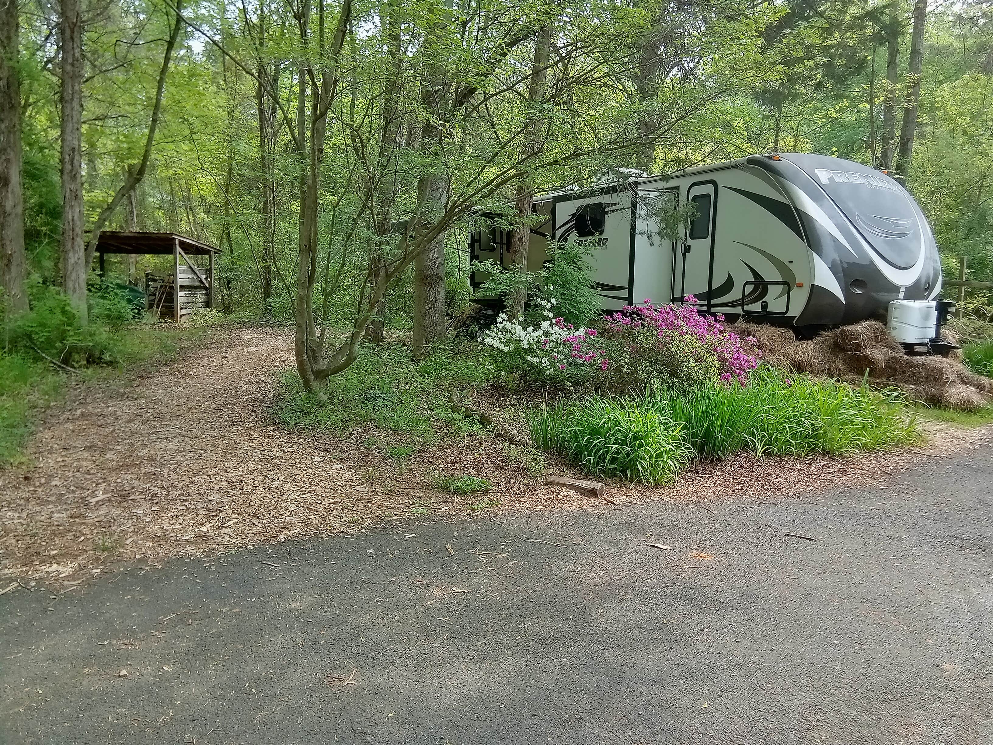 Joerg M.'s photo of rv camping at Lot in the woods near Remington, VA