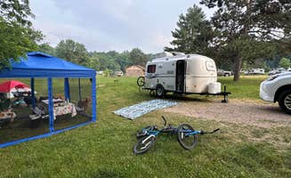 Jennifer D.'s photo of camping with pets at Northern Lights Campground — Devils Lake State Park near Baraboo, WI