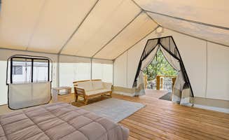 Branch Out Glamping's photo of glamping accommodations at Twin Falls: Glamping Tents near Fredericksburg, TX