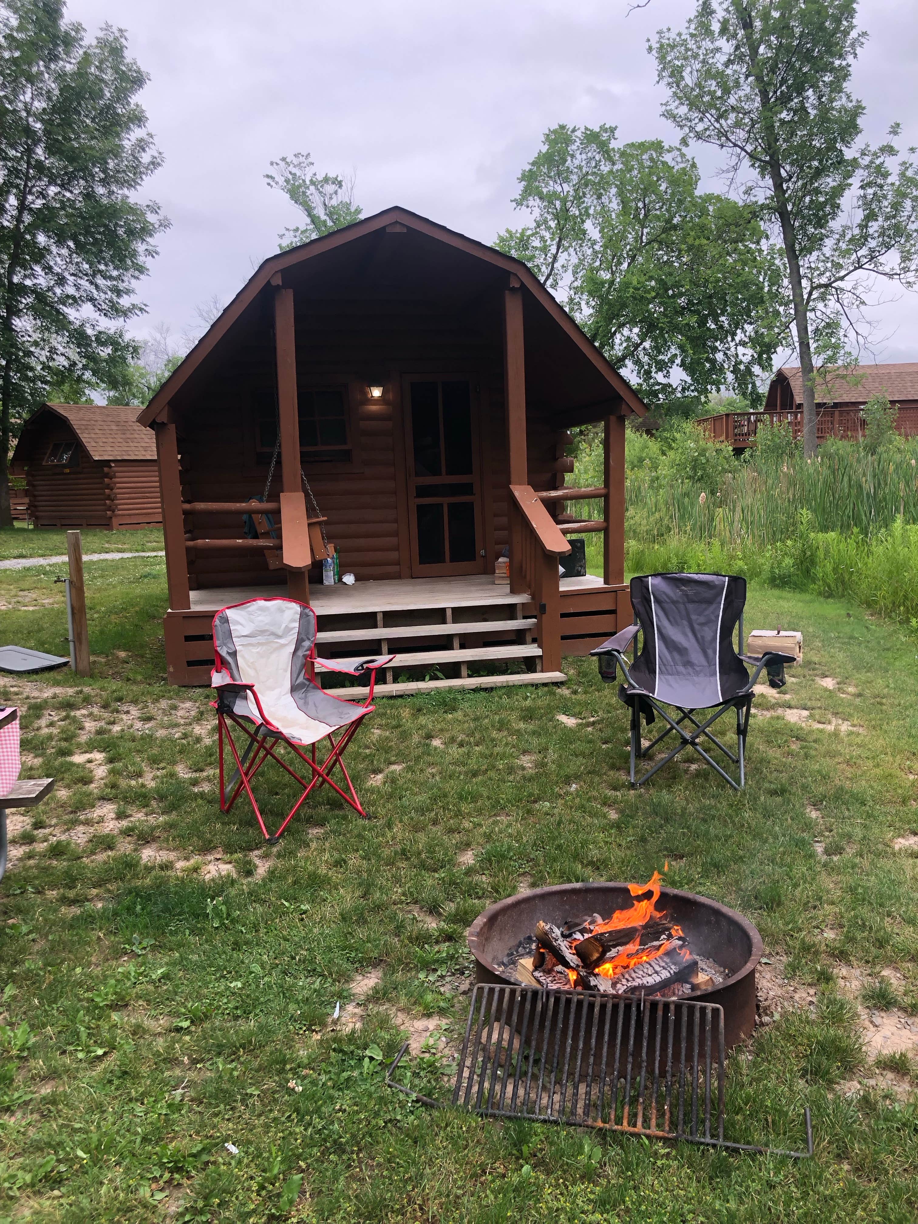 Rae H.'s photo of glamping accommodations at Niagara Falls/Grand Island KOA Holiday near Niagara Falls, NY
