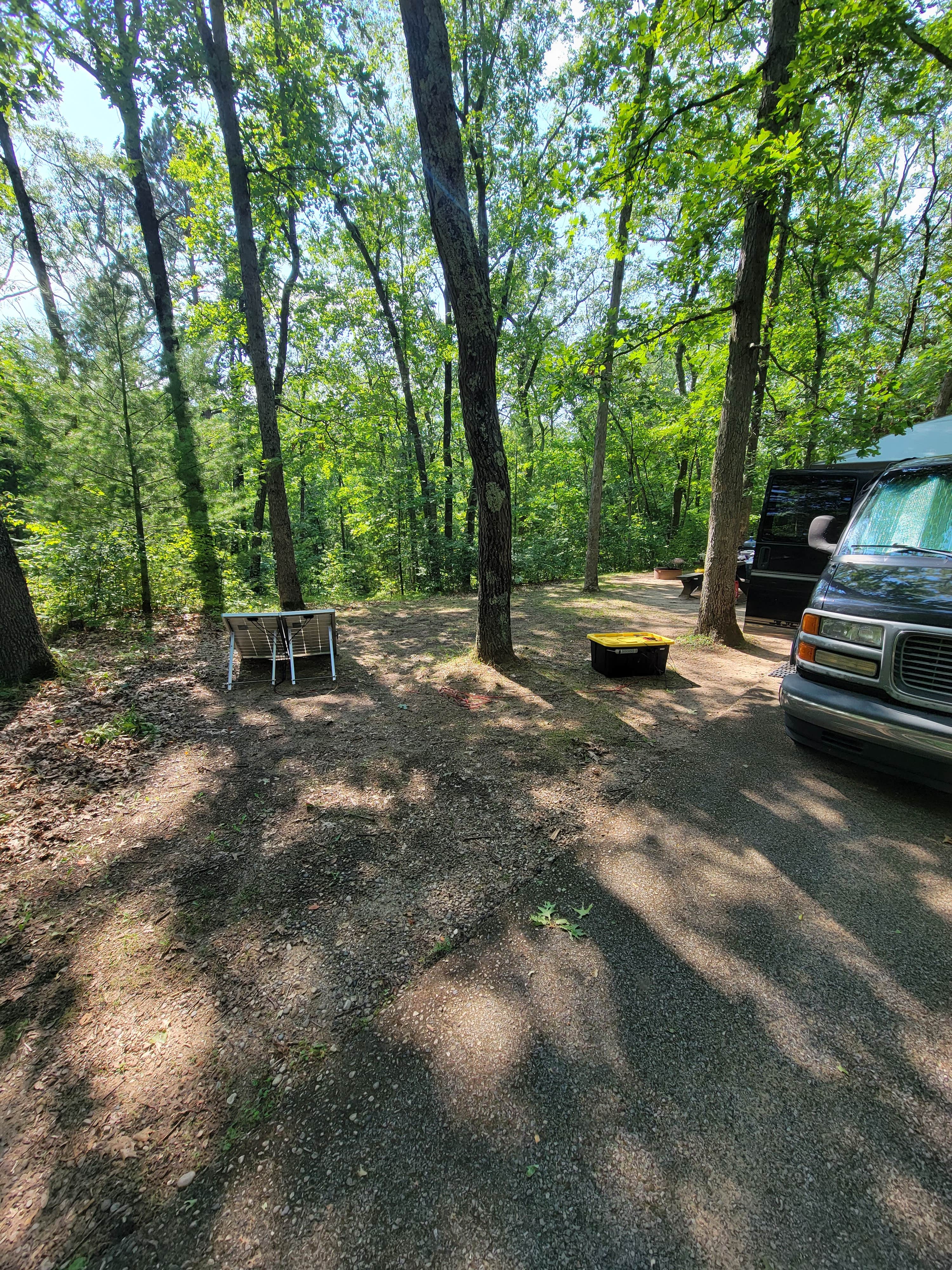 Camper-submitted photo at Sand Lake Campground — Manistee National Forest near Wellston, MI