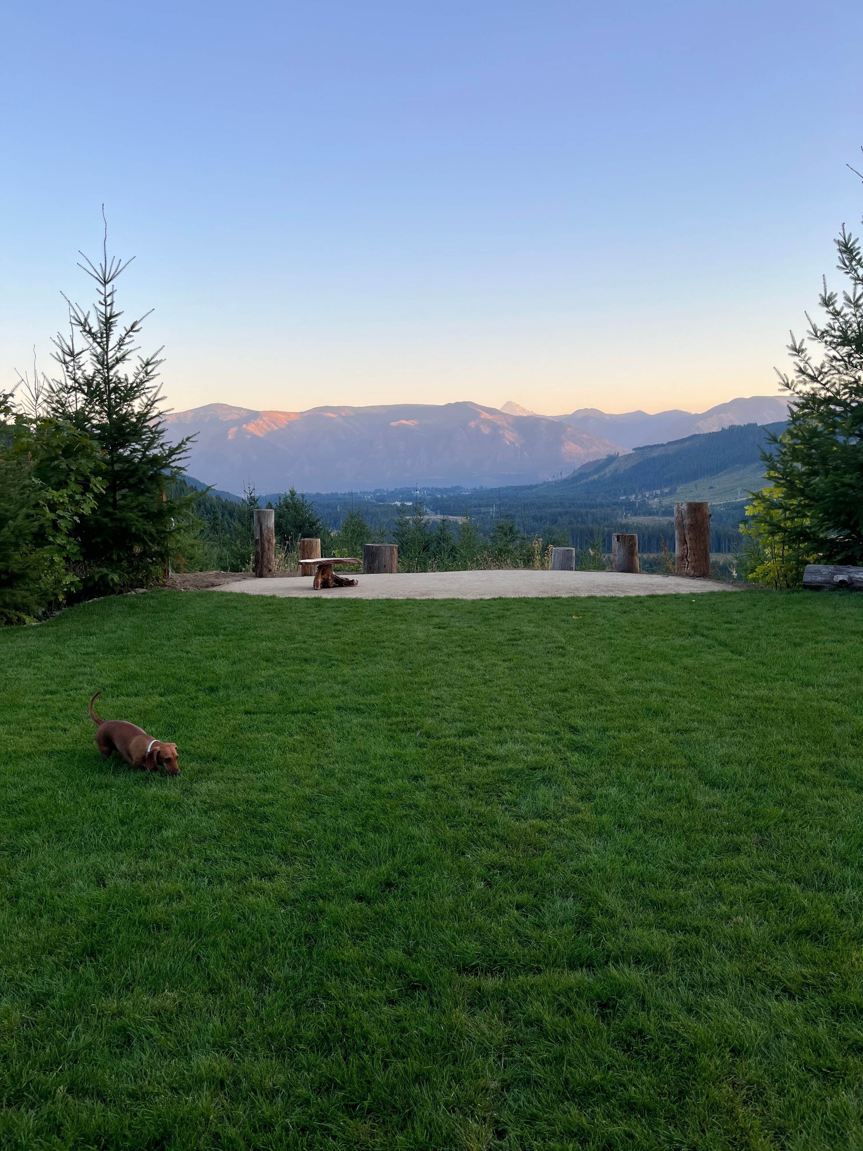 Emily S.'s photo of camping with pets at Columbia Gorge Getaways near Cascade Locks, OR