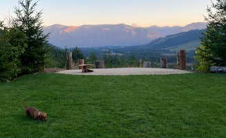 Emily S.'s photo of camping with pets at Columbia Gorge Getaways near Columbia River Gorge National Scenic Area