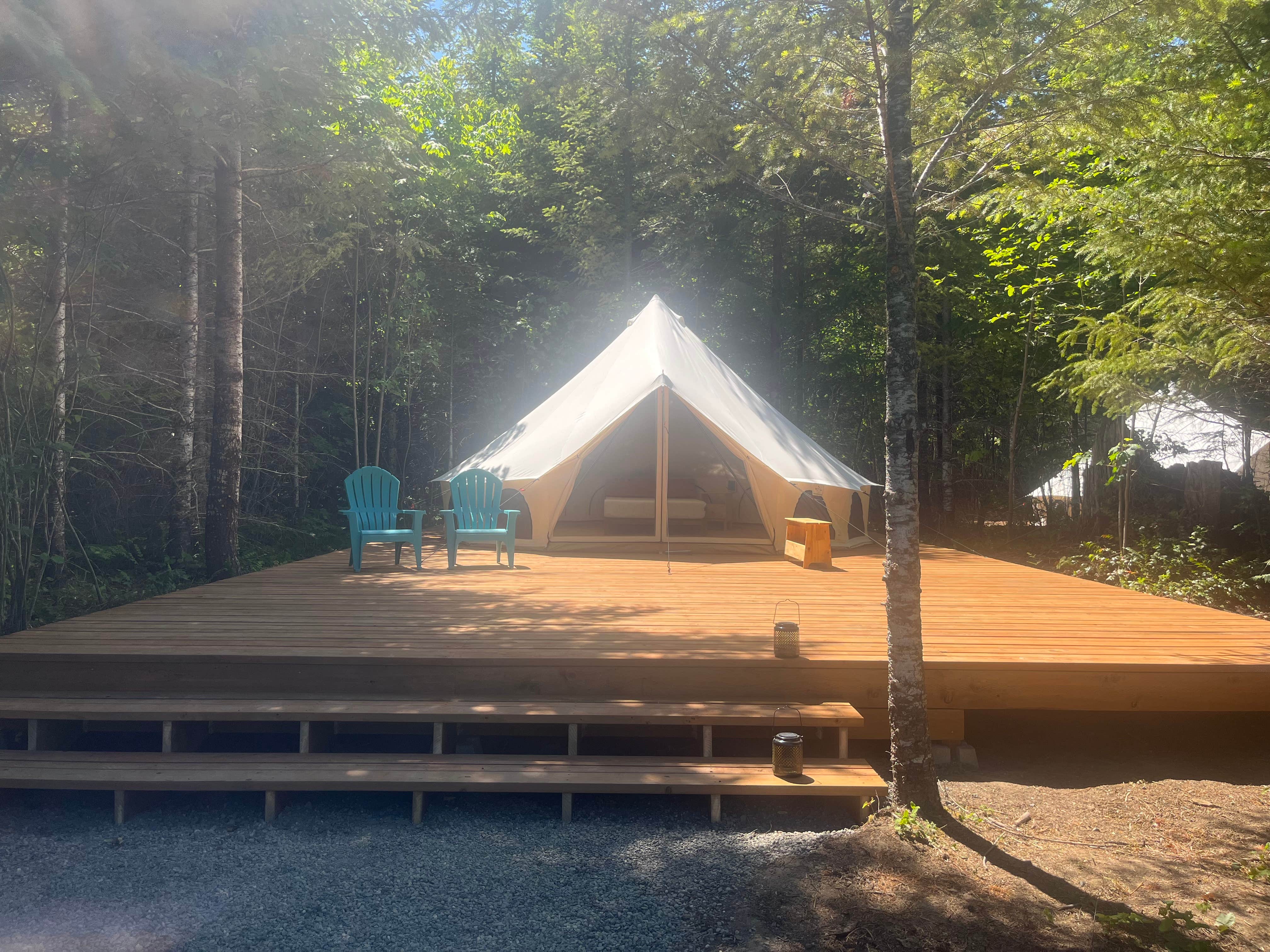 Emily S.'s photo of glamping accommodations at Columbia Gorge Getaways near Rhododendron, OR