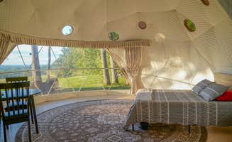 Dominic G.'s photo of glamping accommodations at Moon Valley Campground near Clark, NJ