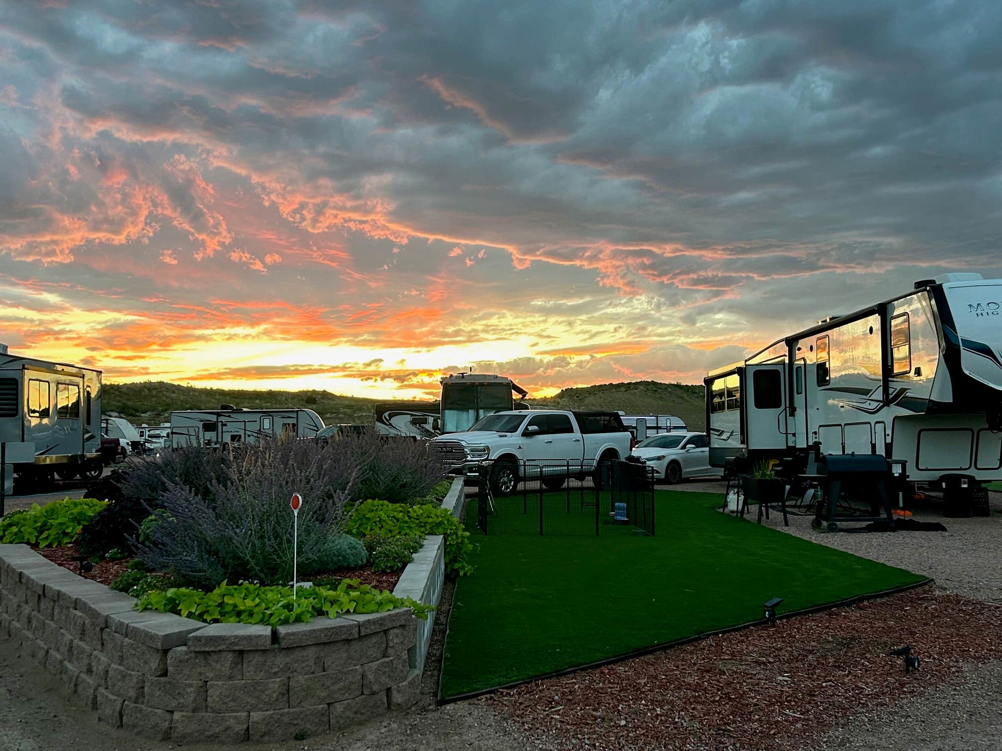 Tahmra C.'s photo of rv camping at High Gardens RV Park near Gardner, CO