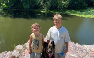 Mallory M.'s photo of camping with pets at Blue Mounds State Park Campground near Garretson, SD